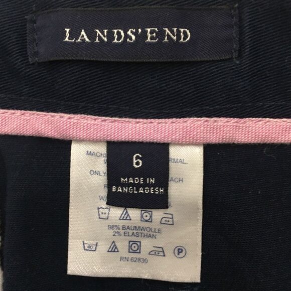 Lands’ End Navy Blue Pencil Skirt - Picture 2 of 6